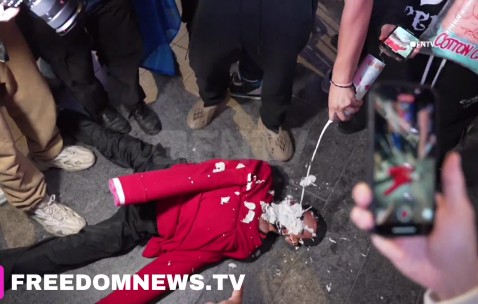 疯了！纽约球迷毁坏吹杨头像玩偶撕毁步行者球衣 最终被警察驱逐